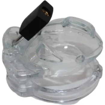 Pás cudnosti The Vice Chastity Cock Cage Micro Transparent