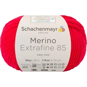 Příze Schachenmayr Merino extrafine 85 Třešňová 231 (Příze Merino extrafine 85 Kirsche 231)