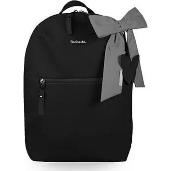 Městský batoh Beztroska Miko batůžek s mašlí deep black
