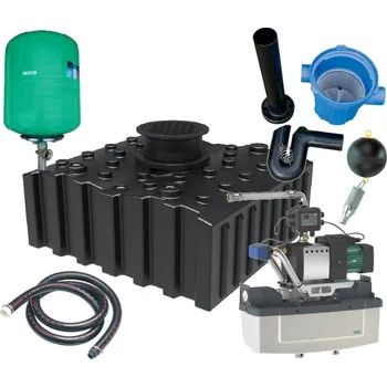 nádrž GreenLife Sada HOME - Nádrž AQUA nízká 5000 s jednotkou Wilo RAIN1