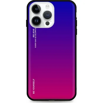 Pouzdro na mobilní telefon Kryt iPhone 14 Pro pevný duhový fialový (obal neboli pouzdro na iPhone 14 Pro)