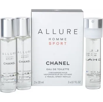 Pánský parfém Chanel Chanel Allure Sport Cologne, Toaletna voda 3x20ml - Naplniteľný Pre mužov Toaletní voda