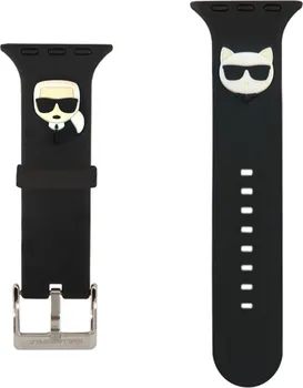 Řemínek na hodinky Karl Lagerfeld Karl and Choupette řemínek pro Apple Watch 42/44 mm