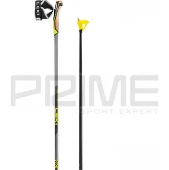 Běžkařská hole běžecké hole Leki PRC 850, light antracite/neonyellow/black - 160cm 115058