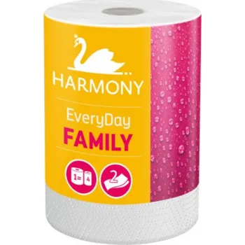Papírový kapesník Harmony Family Everyday 2vrstvé papírové útěrky 44 m, 1 role