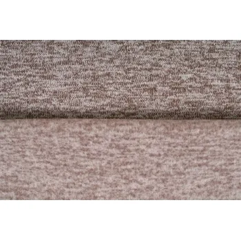 Galanterie Svetrovina, úplet, hnědý melír látky, metráž