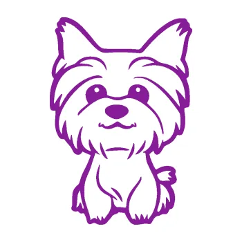 Polep vozidla SAMOLEPKA Pes 176 pravá (14 - fialová) NA AUTO, NÁLEPKA, FÓLIE, POLEP, TUNING, VLASTNÍ TEXT, TISK, AUTOSAMOLEPKY.cz, POLEPY, OBRÁZEK, LOGO, SAMOLEPKY