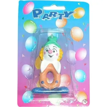 Dortová svíčka Dortové svíčky klaun č.0