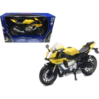 RC model motocyklu model motocyklu Yamaha R1 žlutá 1:12