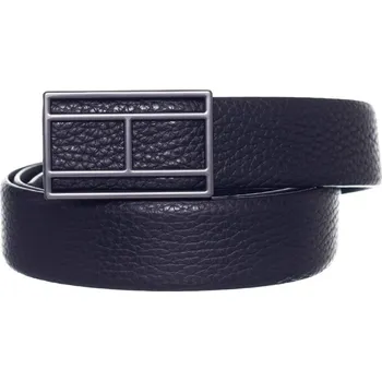 Opasek TOMMY HILFIGER PÁNSKÝ PÁSEK FLAG LOGO BUCKLE 3.5 BLACK AM0AM10332 BDS Velikost: 95