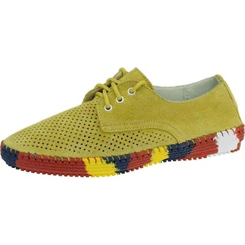 Dámské polobotky Peon HB/1636-22 dámské perforované polobotky žluté