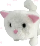 Mac Toys Kočička na baterie 16 cm bílá