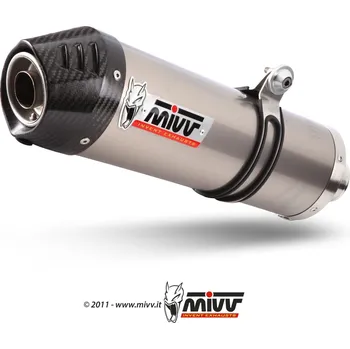 Výfuk pro motocykl Koncovka výfuku mivv oval q.bo.005.snc titan / karbonové víčko velká 73.q.bo.005.snc