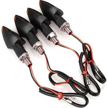 Osvětlení pro motocykl Blinkry zatmavené LED - sada 4 kusů