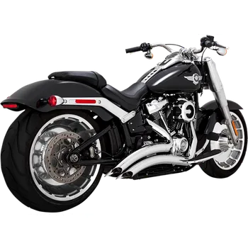 Výfuk pro motocykl Kompletní výfuk Vance & Hines Black Big Radius pro motocykly Harley Davidson FLFB, FLFBS, FXDR, FXBRS 2018 - 2022 CHROM (Doplňky pro HD Vance & Hines )