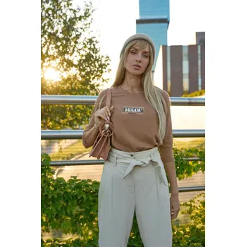 Triko 3/4 rukáv Latynka 10417 barva: zelená-khaki, velikost: L/XL