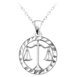 Znamení Váhy - stříbrný náhrdelník