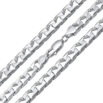 Řetízek Stříbrný řetízek SQUARE CURB Pancer 8 mm varianta 55 cm TTTGR250N-55 cm