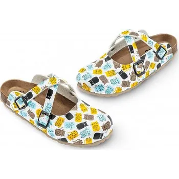 Dámská zdravotní obuv Zdravotní obuv Forcare 101005, barva bílá, potisk kočky