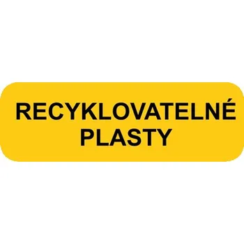 samolepka Recyklovatelné plasty samolepka na popelnice | Jpdesign.cz