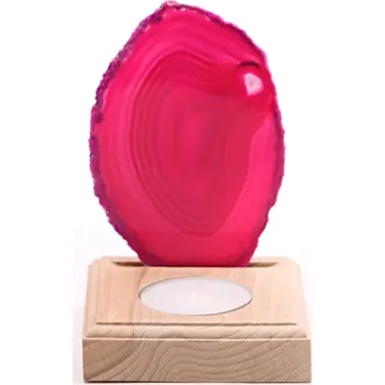 Svícen Magieprirody.cz Achátový svícen plát 10 cm - Top kvalita #300