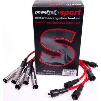Zapalovací kabel Zapalovací kabely PowerTEC VW PASSAT SHARAN VENTO 2.4 2.6 2.8L 90-00 červené