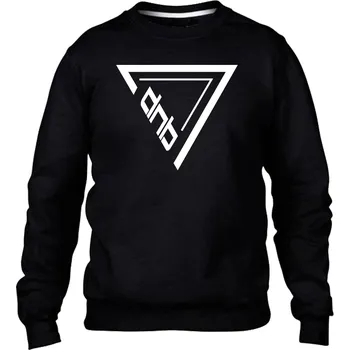Pánská mikina DNBMARKET.CZ Pánská mikina bez kapuce |D&B + NEURO| TriangleInTriangle Velikost: XL, Barva: Černá - Design 1
