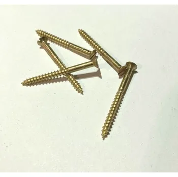 Vrut Mosazný vrut do dřeva, s zápustnou hlavou, 3 x 10 mm, DIN 97