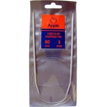 Jehlice Apple Pletací jehlice kruhové 60 cm - 3 mm