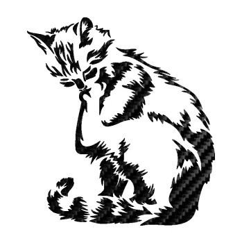 Samolepící dekorace SAMOLEPKA Kočka 032 levá (50 - 3D karbon černý) NA AUTO, NÁLEPKA, FÓLIE, POLEP, TUNING, VLASTNÍ TEXT, TISK, AUTOSAMOLEPKY.cz, POLEPY, OBRÁZEK, LOGO, SAMOLEPKY