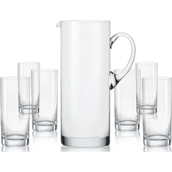 Crystalex Sedmidílný set džbán 1E467/1.500 ml + 6 ks sklenic 300 ml