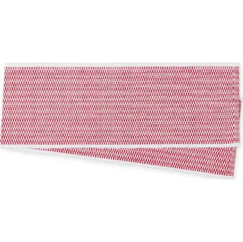 SCANquilt dekorace RIB červenobílá běhoun delší strana 100-170 cm