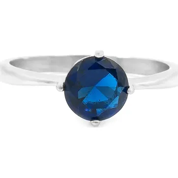 Prsten BRUNOshop.cz Prsten s kamínkem MODRÝ Velikost: 7 (EU: 54 - 56)
