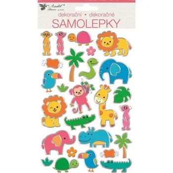 samolepka Samolepky ZOO plastické třpytivé 14 x 25 cm 10428, Anděl Přerov