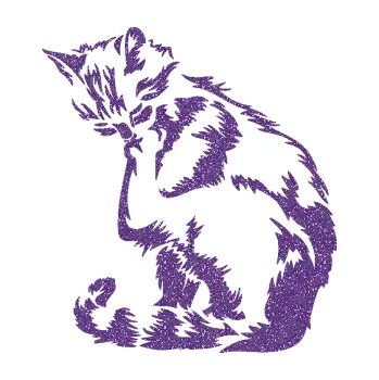 Samolepící dekorace SAMOLEPKA Kočka 032 levá (87 - Ultra Metalic fialová) NA AUTO, NÁLEPKA, FÓLIE, POLEP, TUNING, VLASTNÍ TEXT, TISK, AUTOSAMOLEPKY.cz, POLEPY, OBRÁZEK, LOGO, SAMOLEPKY