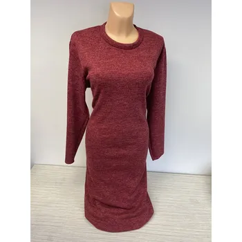 Dámské šaty Teploučké šaty MELA, Barva Modrá, Velikost 38 - na zakázku, Rukáv Dlouhý rukáv