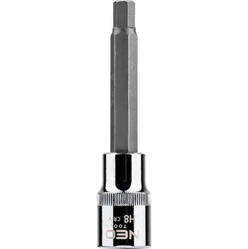 Neo Tools 08-783 Nástrčná hlavice šestihranná, dlouhá, 1/2" H8