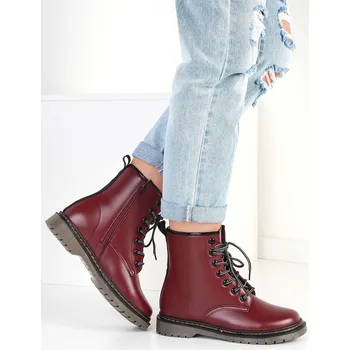 Dámská zimní obuv Timelook fashion Vínové kotníkové boty TL142-3D.R Velikost: 38