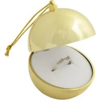 Dárková krabička Vánoční plastová krabička baňka