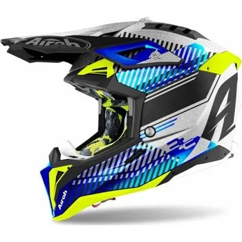 Motodoplněk Přilba AVIATOR 3.0 Wave, AIROH (stříbrná/chrom) 2022 2XL