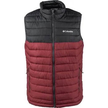 Pánská vesta Columbia Sportswear Powder Lite Vest vínová/tmavě šedá/bílá S