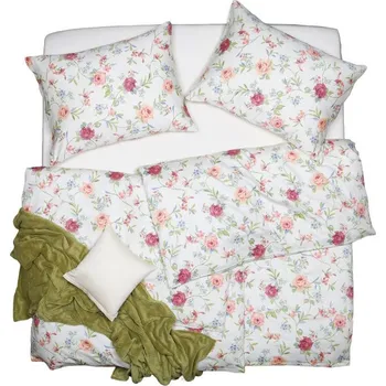 Povlečení SCANquilt povlečení SATÉN PLUS sophia smetanovovínová 140 x 200/70 x 90 cm