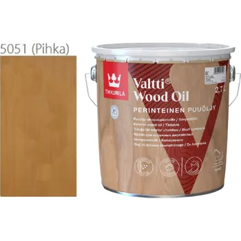Olej na dřevo Tikkurila Valtti Wood Oil - PUUÖLJY - 2,7L - 5051 - Pihka + dárek k objednávce nad 1000Kč