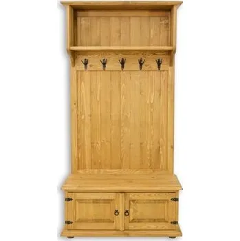 Věšák Předsíňová stěna GR700 povrchová úprava - včelí vosk Přírodní včelí vosk