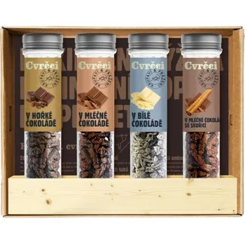 Sušené maso SENS Křupaví cvrčci v čokoládě 4x 20 g