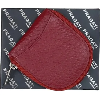 Peněženka Pragati Fashion Kožená peněženka na mince a2 červená