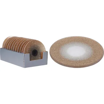 Zrcadlo Podtácek na svíčku 150 mm kulatý zrcadlo s gliterm, zlatá 127 gram