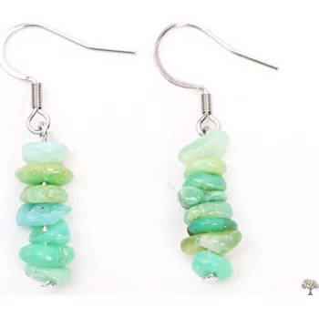 Náušnice Magieprirody.cz Náušnice z kamene Chryzopras #75