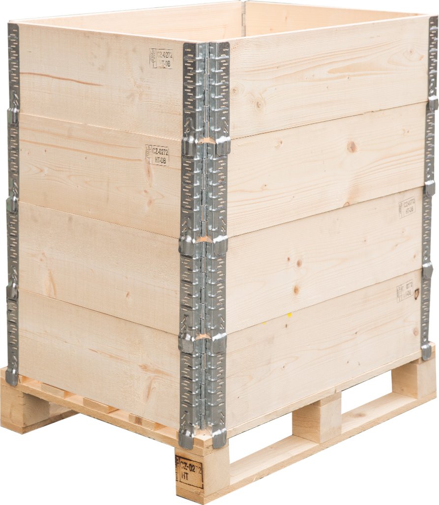 Dřevěná paletová ohrádka 800x600x200mm