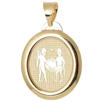 Přívěsek Přívěšek znamení Blíženci ze žlutého zlata ZZ0903BLIF + dárek zdarma